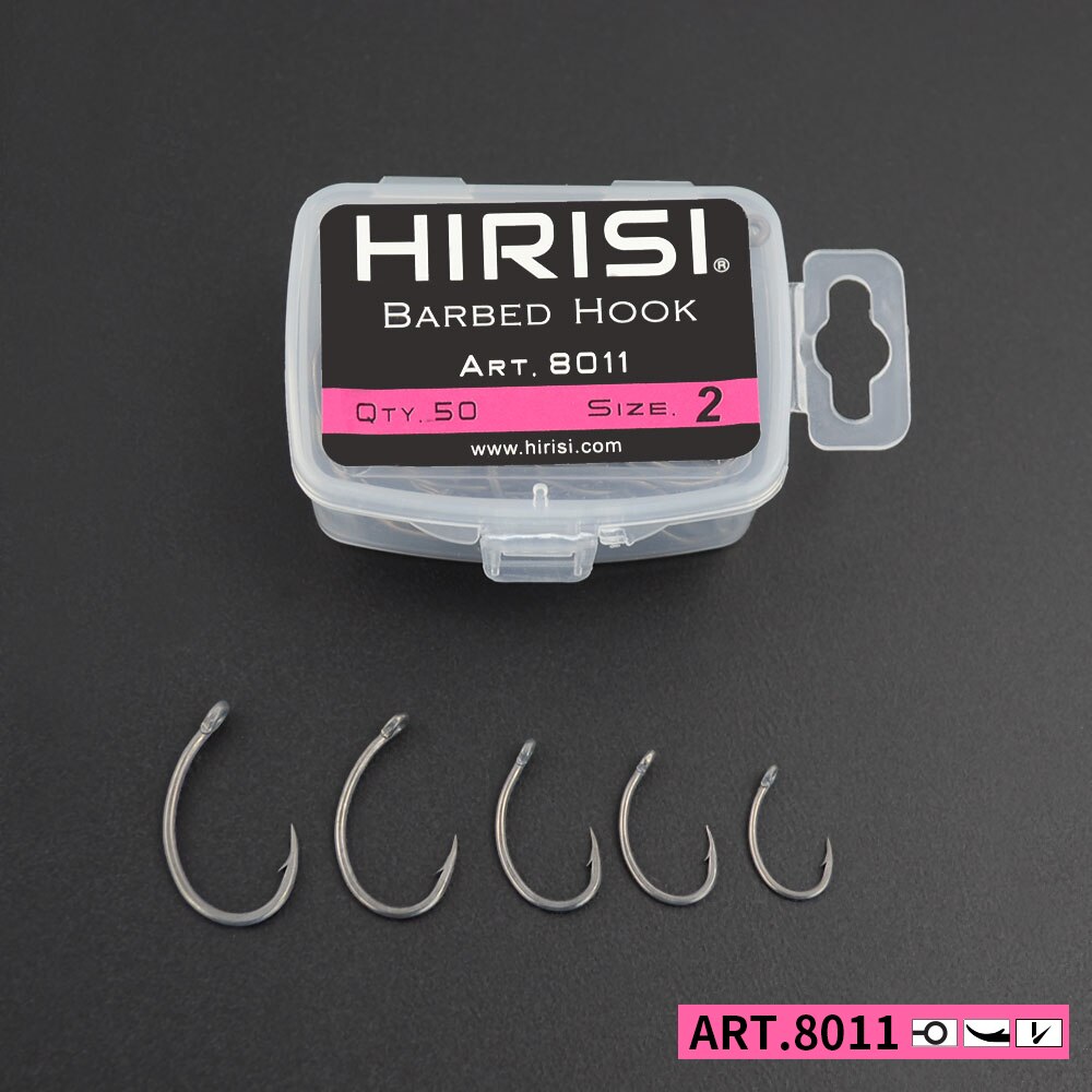 Fishing Hook Offset - Hirisi-anzuelos de pesca de carpa, 50