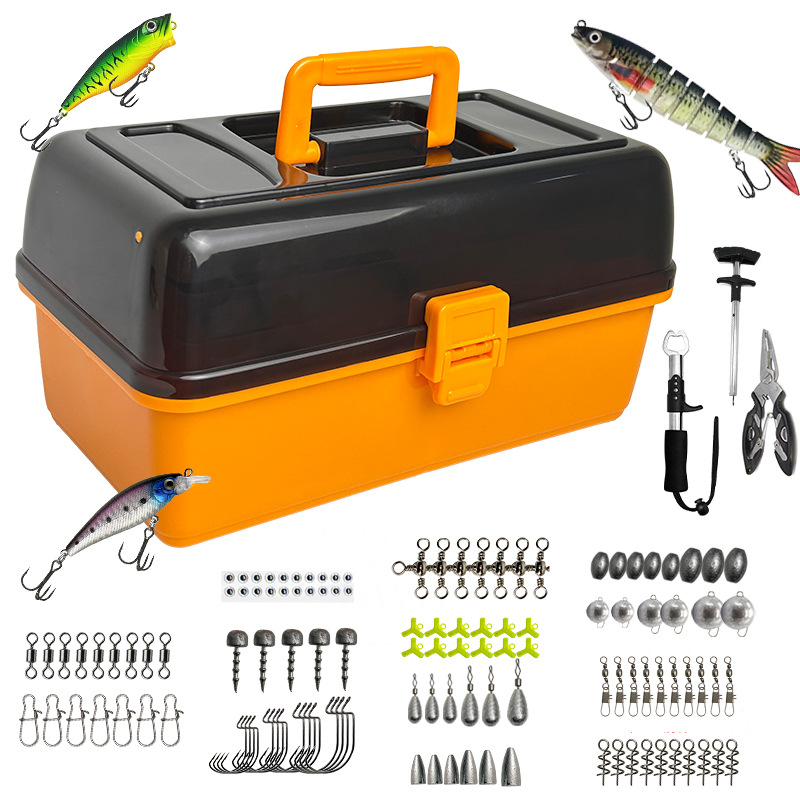 Caja de aparejos naranja con j - Fishing Hook reseña y precio