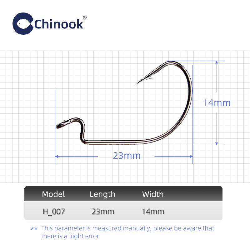 Chinook 20 piezas anzuelo Texa - Fishing Hook Offset reseña y precio