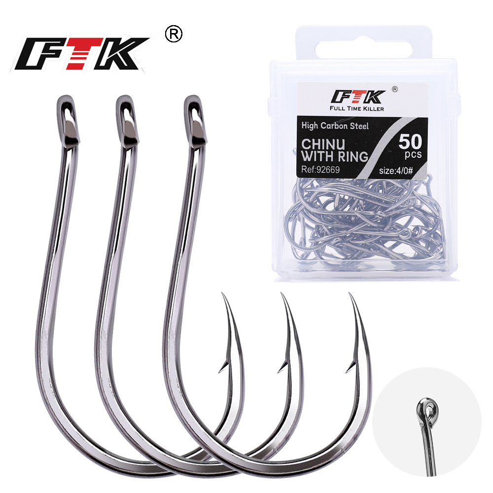 Anzuelo FTK CHINU con anilla y - Fishing Hook Offset reseña y precio