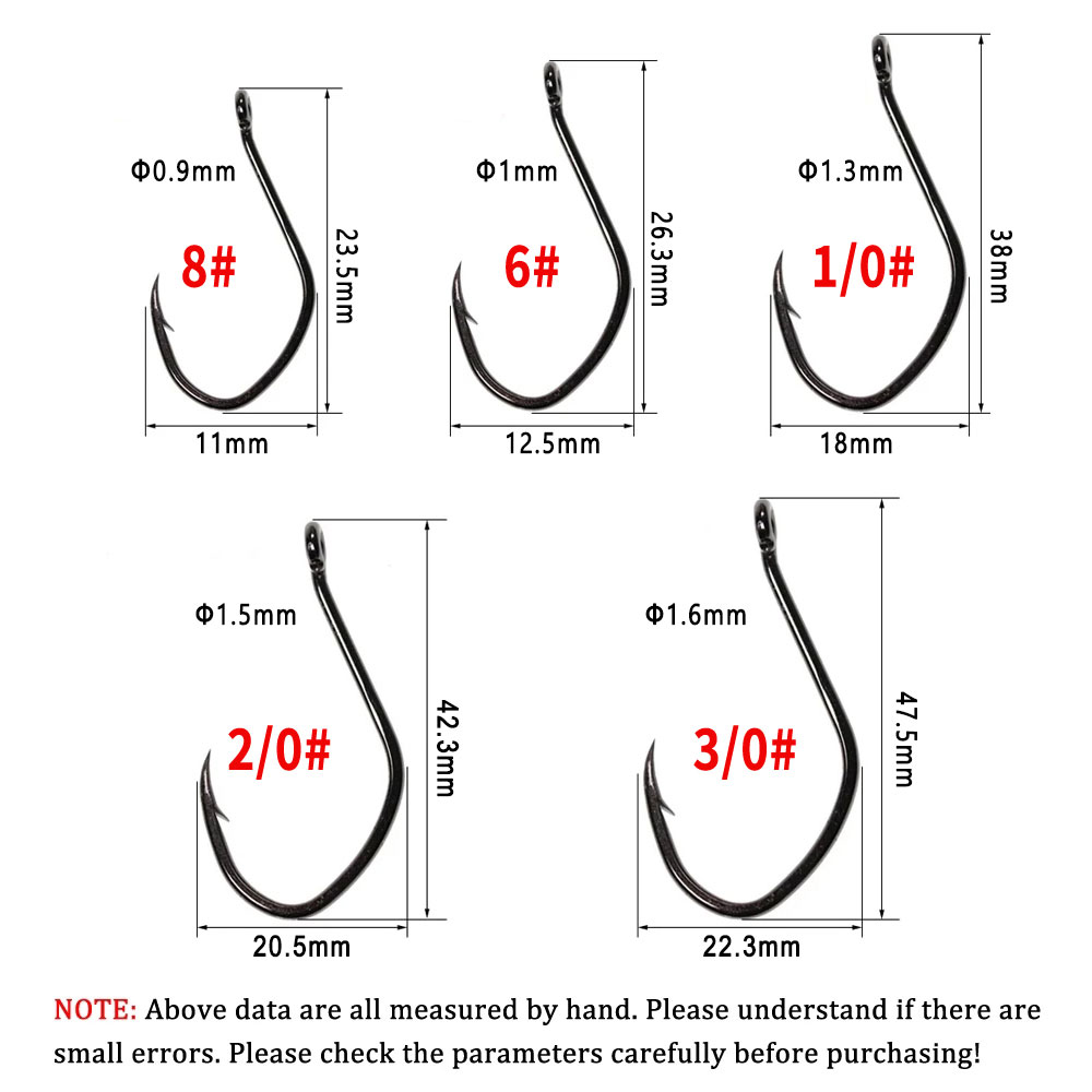 Wifreo 20 piezas anzuelo de ba - Fishing Hook Offset reseña y precio