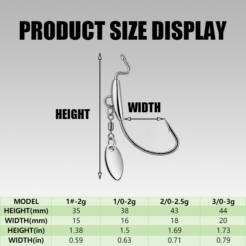 [TUODIAO] Juego de cabezales d - Fishing Hook Weedless reseña y precio