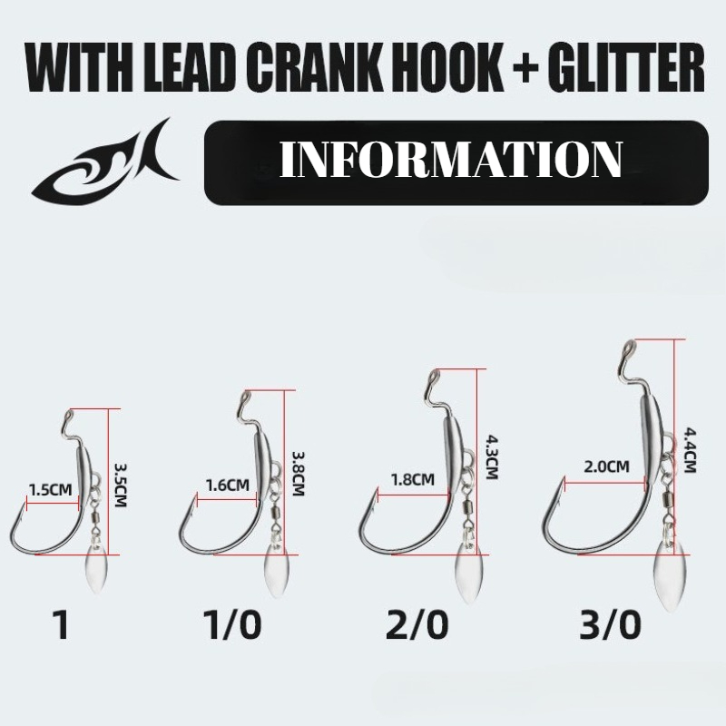[TUODIAO] Juego de cabezales d - Fishing Hook Weedless reseña y precio
