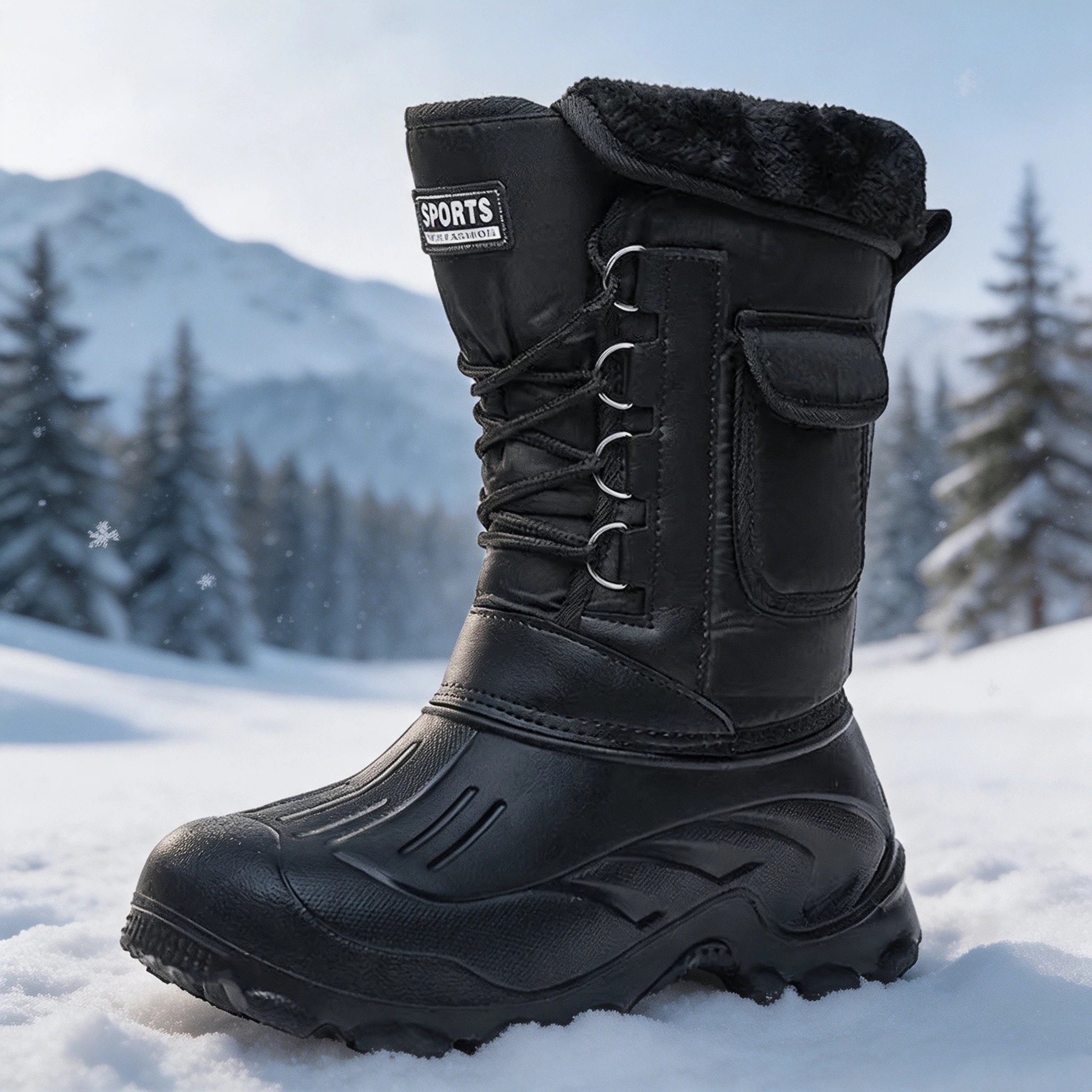 Botas de Nieve para Hombre, Za - Fishing Hook reseña y precio