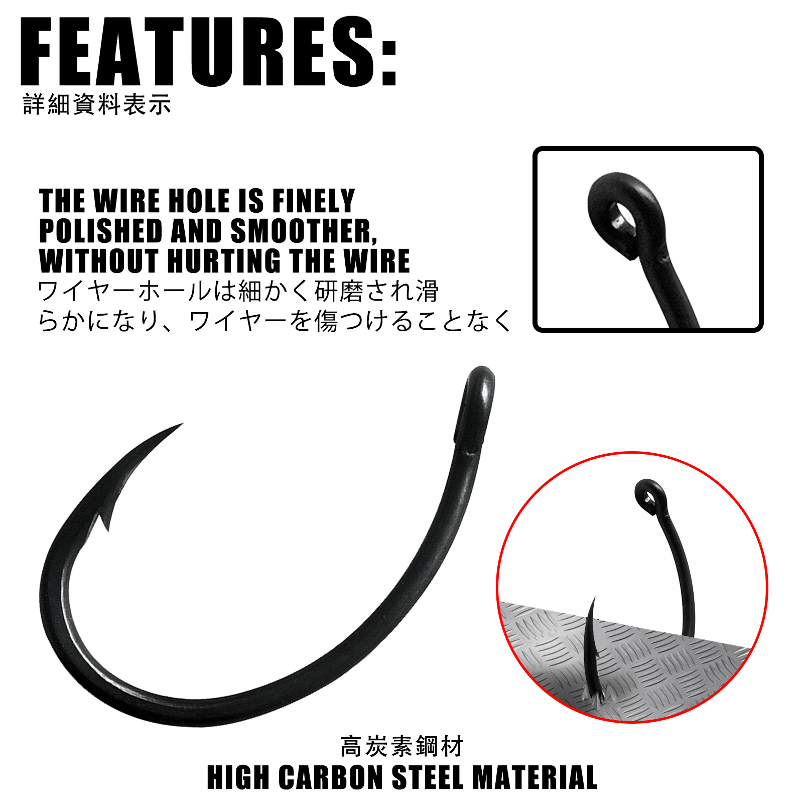 Anzuelos de pesca de carpa con - Fishing Hook Offset reseña y precio