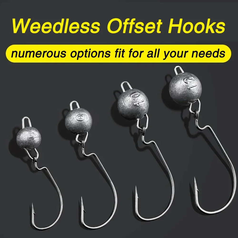Anzuelos de gusano con cabeza  - Fishing Hook Weedless reseña y precio